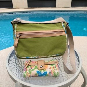 Relic small messenger bag with wallet